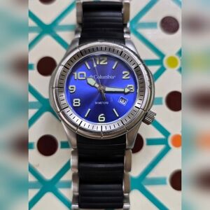 Columbia Silver and Blue Watch [Needs Batteries]